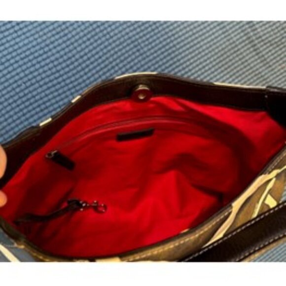 Vintage Dooney & Bourke Giraffe Hobo Handbag Purse - Picture 11 of 13